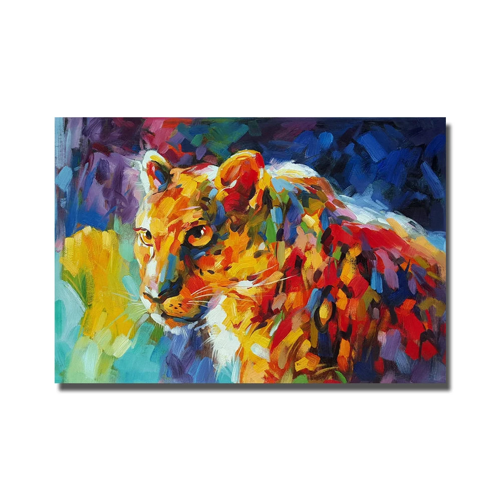 Pisau Palet Lukisan Hewan Desain Gambar Untuk Living Room Decor Tidak Dibingkai Dan Dengan 32706201182