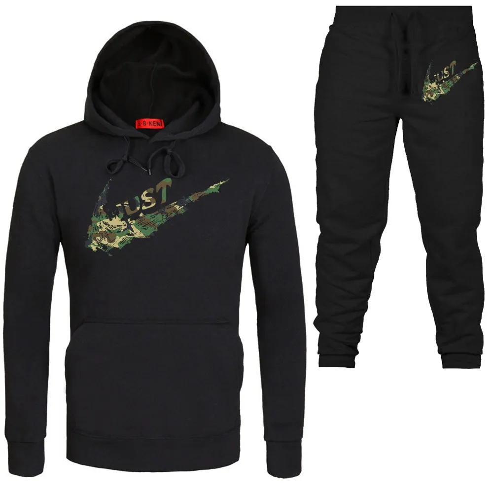 

New Hoodies Sweatshirt Men/Women New Fashion Hoodie Sweatshirts+Sweatpants Suits Autumn Winter Warm Fleece Hooded Pullover