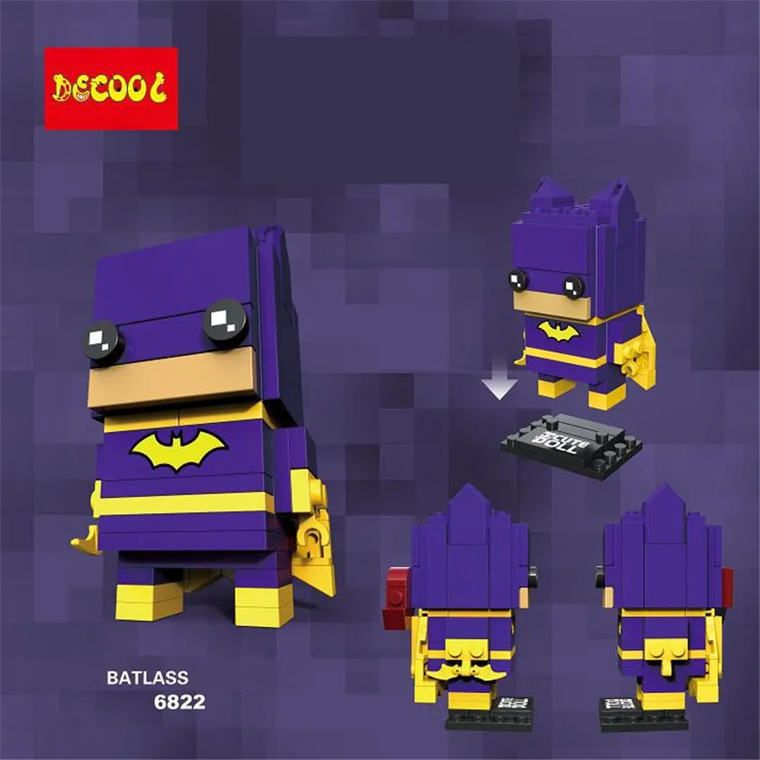 Decool ideas мини Блок Super Hero Bircks Бэтмен строительные блоки комплект милая кукла