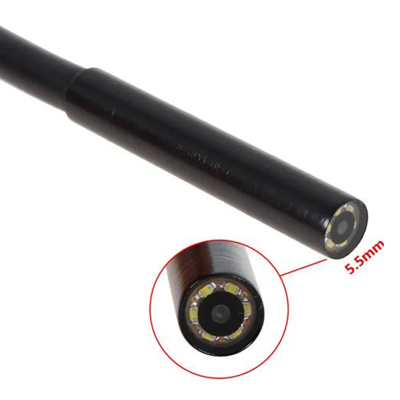 7 MM Lens 3.5M 6 LED Webcams Camera Endoscope for Computer And Cell Phones 2 in 1 Web Camera HD