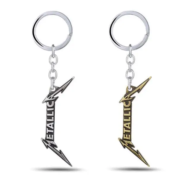 1Pcs/set Cool Music Band Orchestra Metallica Keychain Metal Key Rings For Gift Chaveiro Key