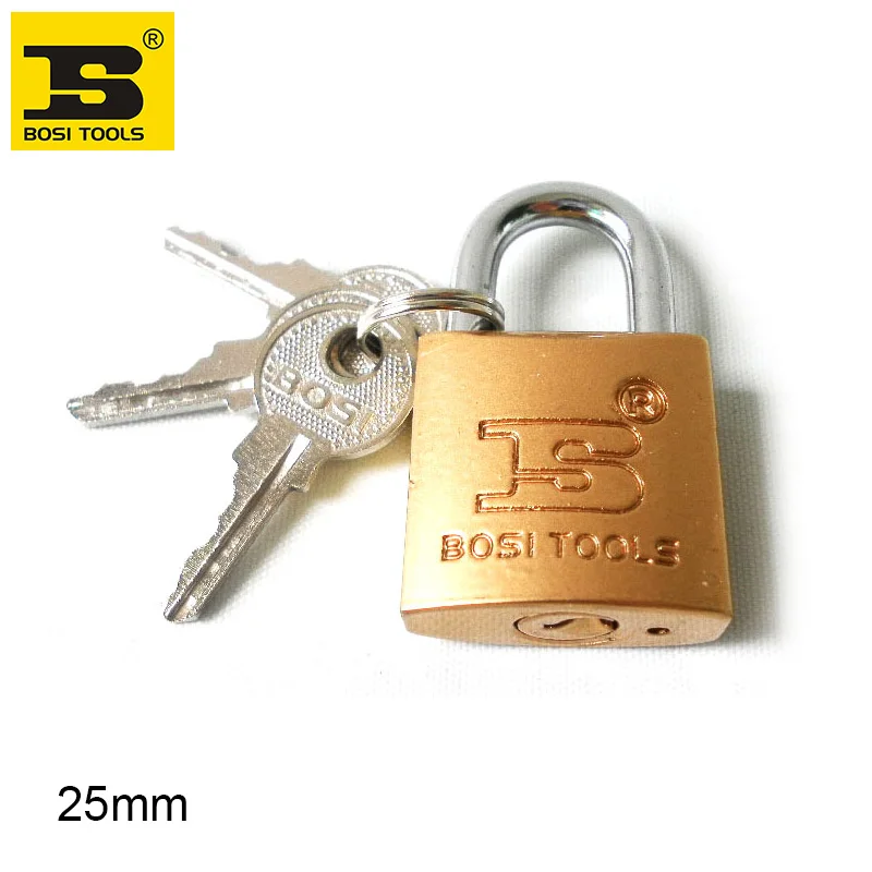 

BOSI 25mm case bag padlock master lock with 3pc keys