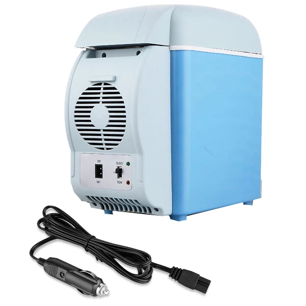 12 В 6L охлаждения и нагрева Мини-Автомобильный холодильник nevera Портативный geladeira portátil Авто холодильник для самосвалов боксового морозильник - Название цвета: blue