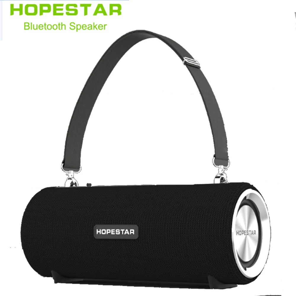 Беспроводной портативный Bluetooth динамик HOPESTAR H39 с басовым эффектом Водонепроницаемый наружное покрытие-стоящий банк питания USB AUX FM радио