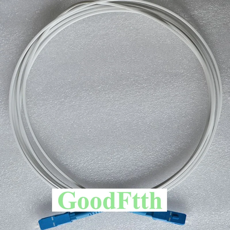 Indoor Drop Cable Patch Cord SC-SC UPC SM G657a White LSZH 1core GoodFtth  20m 25m 30m 35m 40m 50m npc rj45 patch cord category 6a utp lszh white 3 0m