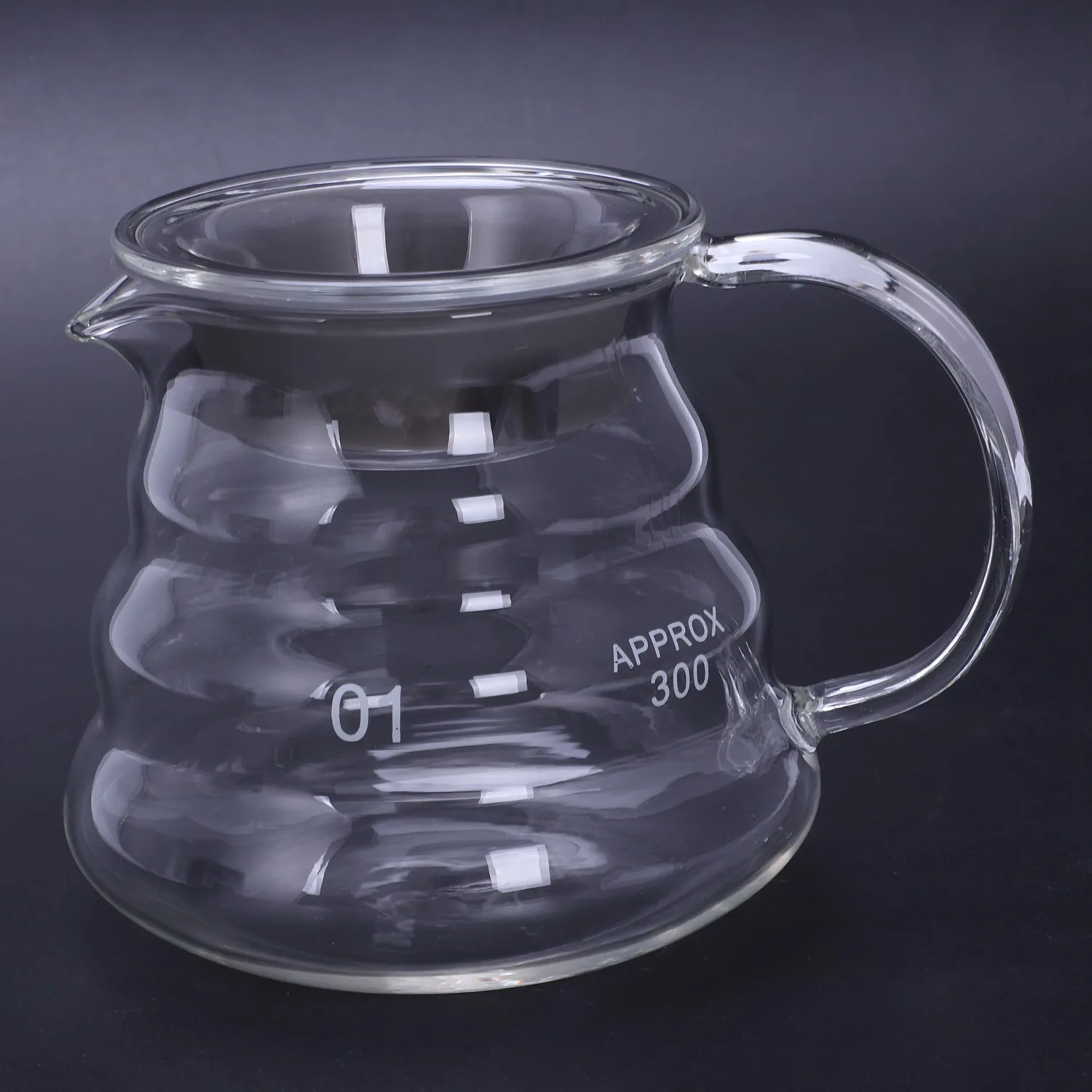Горячая-V60 залейте над стеклянным диапазоном кофейный поднос Carafe капельная Кофеварка чайник для заварки бариста Percolator Clear