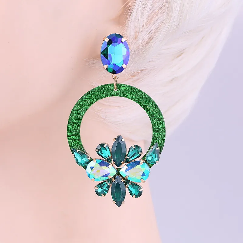 Earrings Green Oorbellen