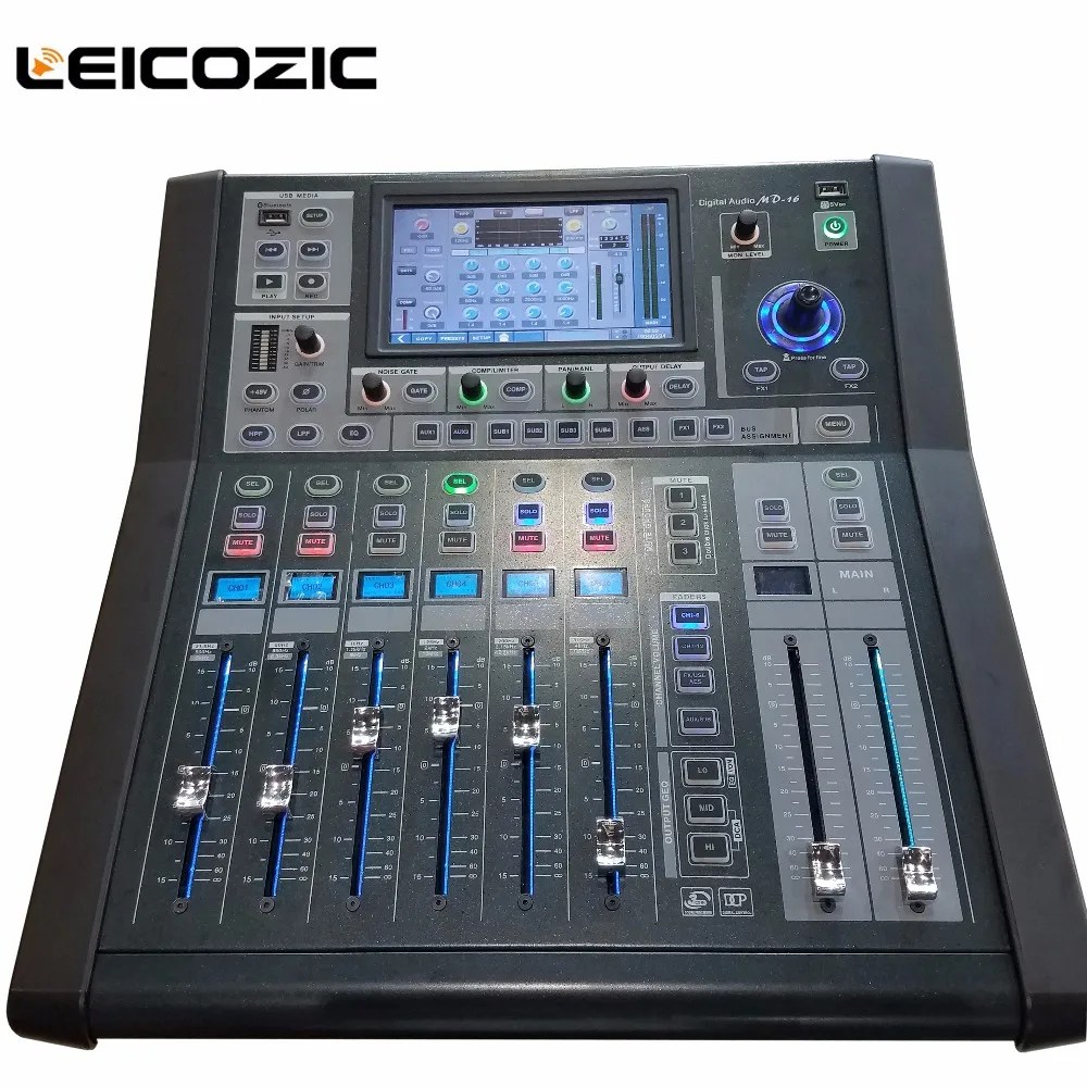 

Leicozic digital mixer MD16 consolas digitales digital audio mixer professional digital mixing console wifi/bluetooth/recording