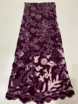 

Latest Net French Lace Material High Quality French Net African Lace Fabric Nigerian Wedding 3D Flower Lace CD93