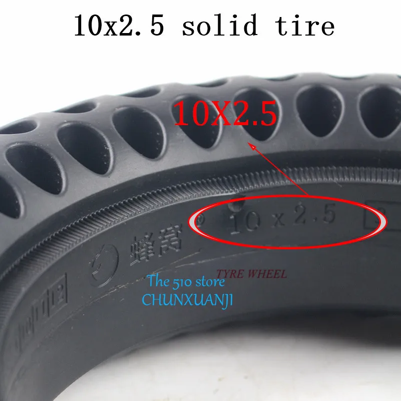 Высокое качество 10 дюймов Твердые Tyre10x2.50Tire подходит для электрического самокат Баланс колеса велосипеда шины 10x2,5 надувная шина и внутренняя трубка