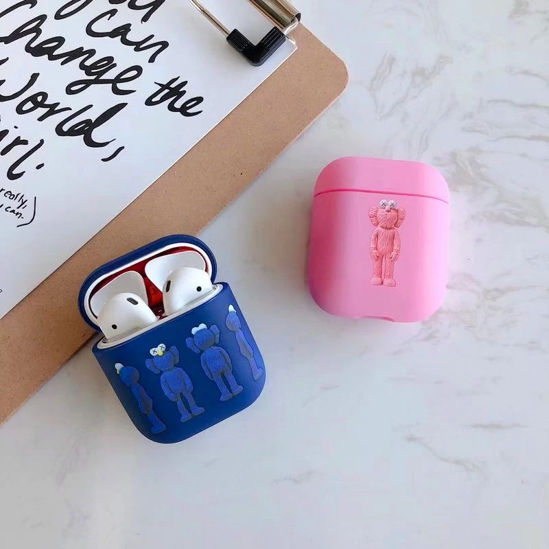 Hot Cartoon Anti-drop Cover Wireless Earphone Charging Bag for Apple AirPods 1 2 Lovely personality Bluetooth Headset Box | Электроника