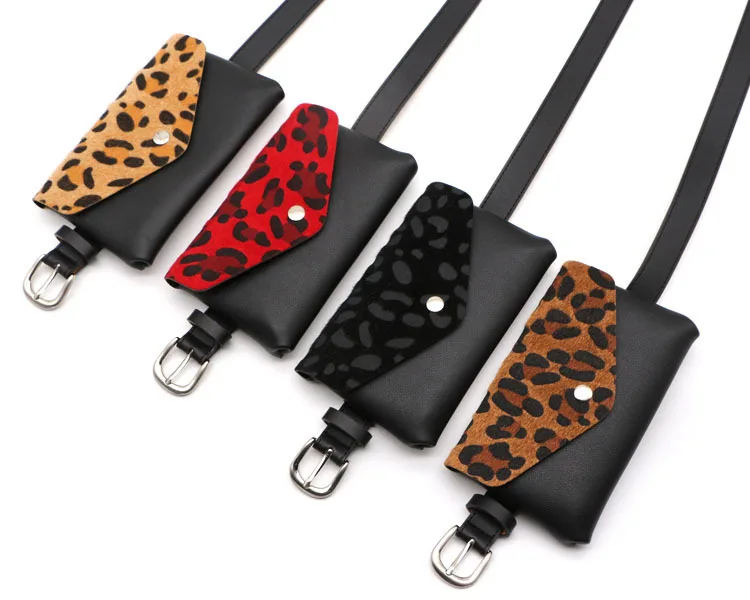 Для женщин поясная женский ремень сумка пакет съемный Leopard путешествия талии пакет небольшой телефон Чехол сумки дизайн девушки поясная сумка Ремни