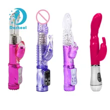 Elephant Vibrator 12 Speed Gold Flexible Thrusting Dildo G Spot Rotation Clitoris Vibrator Sex Product for Women Sex Toy