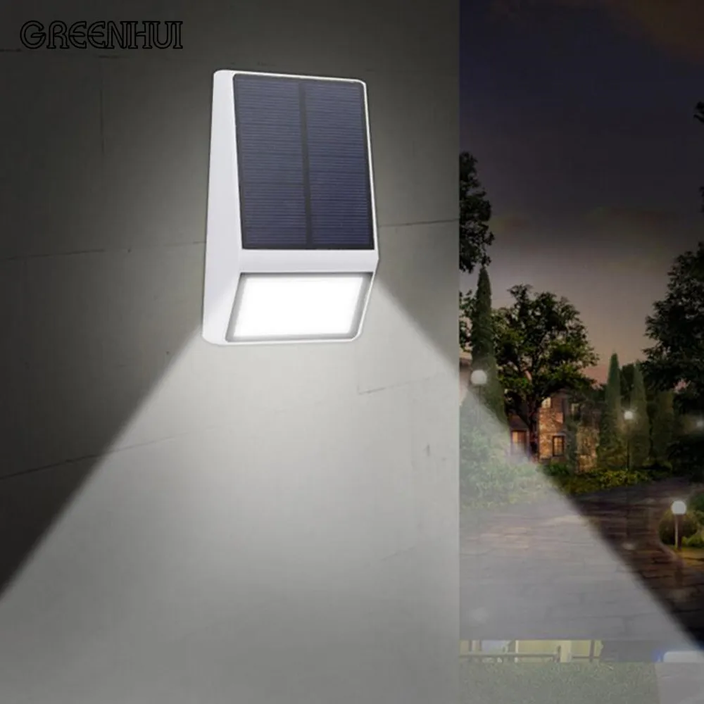 

New arrival 15LEDs LED Solar wall Light Waterproof IP55 Led Solar Lamp Outdoor Light Path Roof Corridor Wall Lamp Spot Lighting