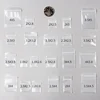 Thick Transparent Zip Lock Plastic Bags, Small Plastic Zipper Bag, Multiple Size Ziplock Pill Packaging Pouch, 100Pcs 3