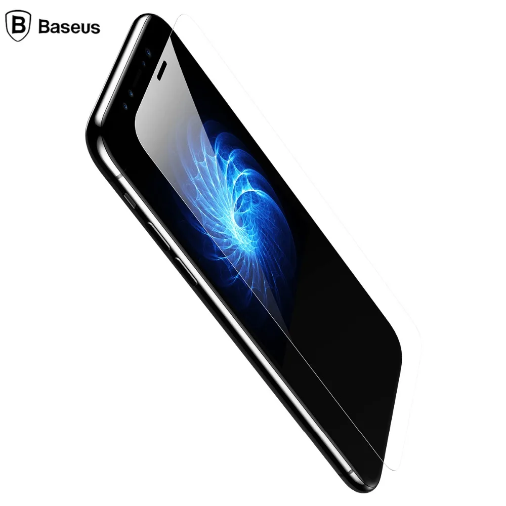 Baseus 9H Screen Protector Tempered Glass For iPhone X 0