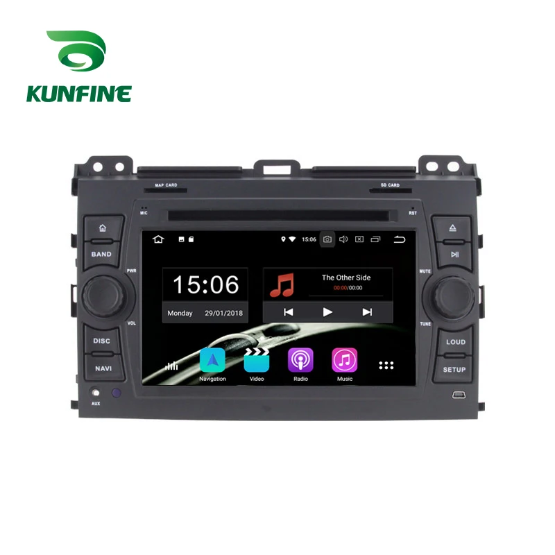 Discount Octa Core 1024*600 Android 6.0 Car DVD GPS Navigation Multimedia Player Car Stereo for Toyota PRADO Cruiser 120 2003-2009 Radio 0