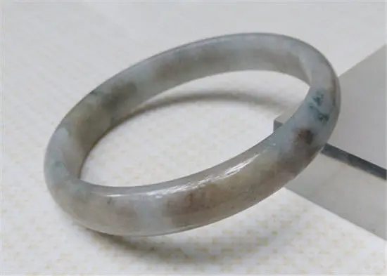 

NEW CHINA JADE FASHION JEWELRY 100% NATURAL WHITE JADEITE JADE BRACELET 57MM a 5.19
