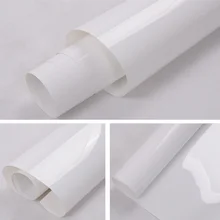 Белая пленка 1,52x6 м, пленка для дверей, столов, досок, досок, на глянцевой поверхности 60 ''x 236,22''