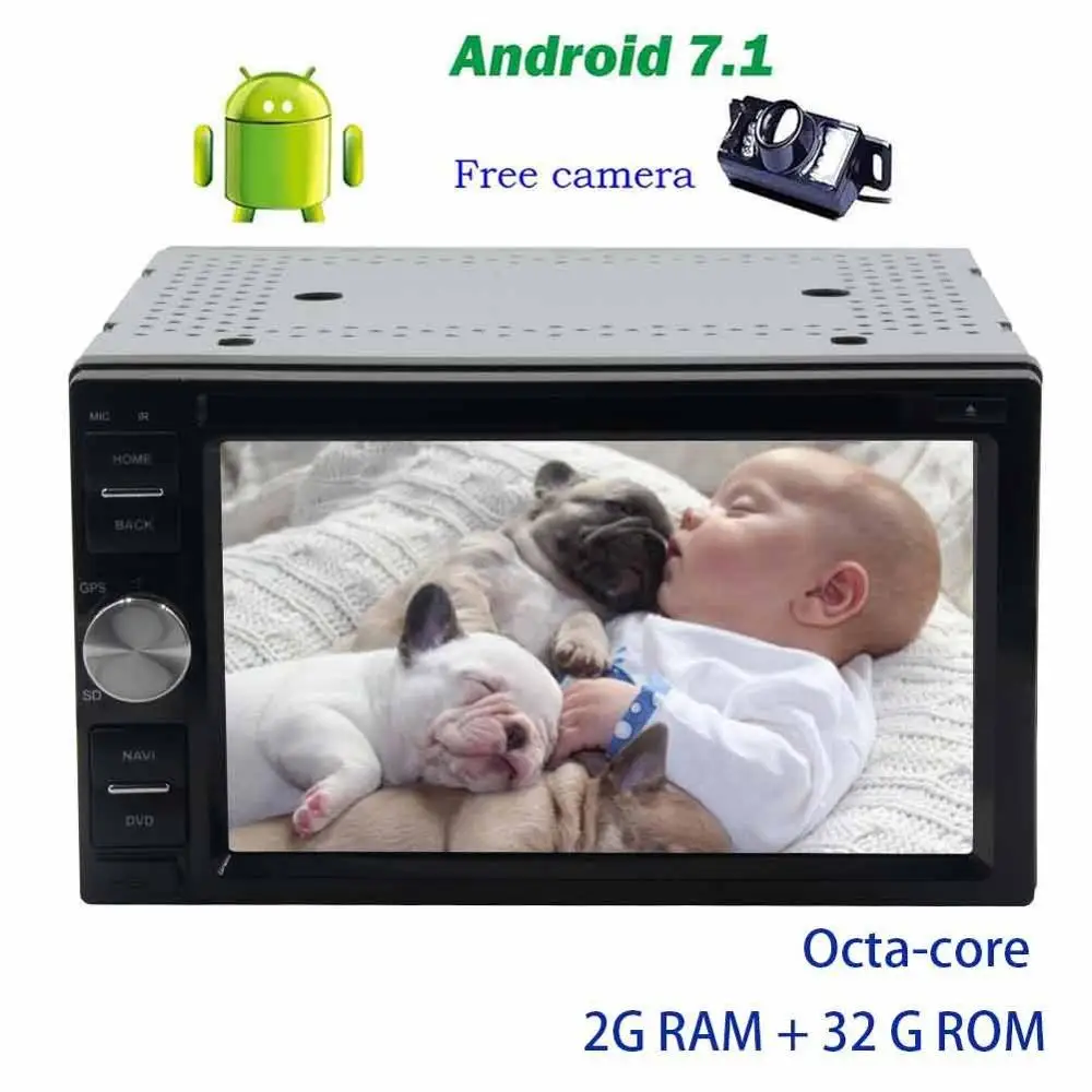 Резервная камера + Android 7 1 Восьмиядерный Авторадио автомобильный dvd-плеер шт. блок