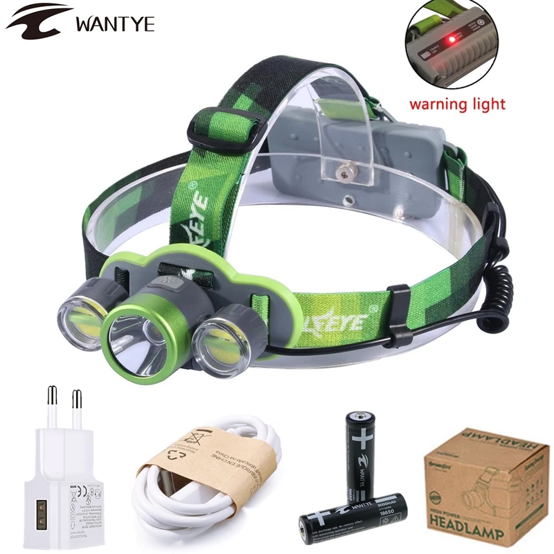 

10000Lm XML L2+2COB LED Headlamp USB Rechargeable Head Lamp 18650 Headlight 5Modes Head Flashlight Torch Hunting Light