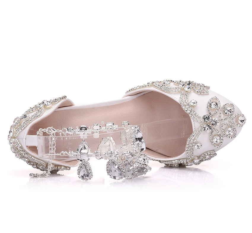 Женские босоножки со стразами туфли лодочки на платформе и высоком каблуке|heels high