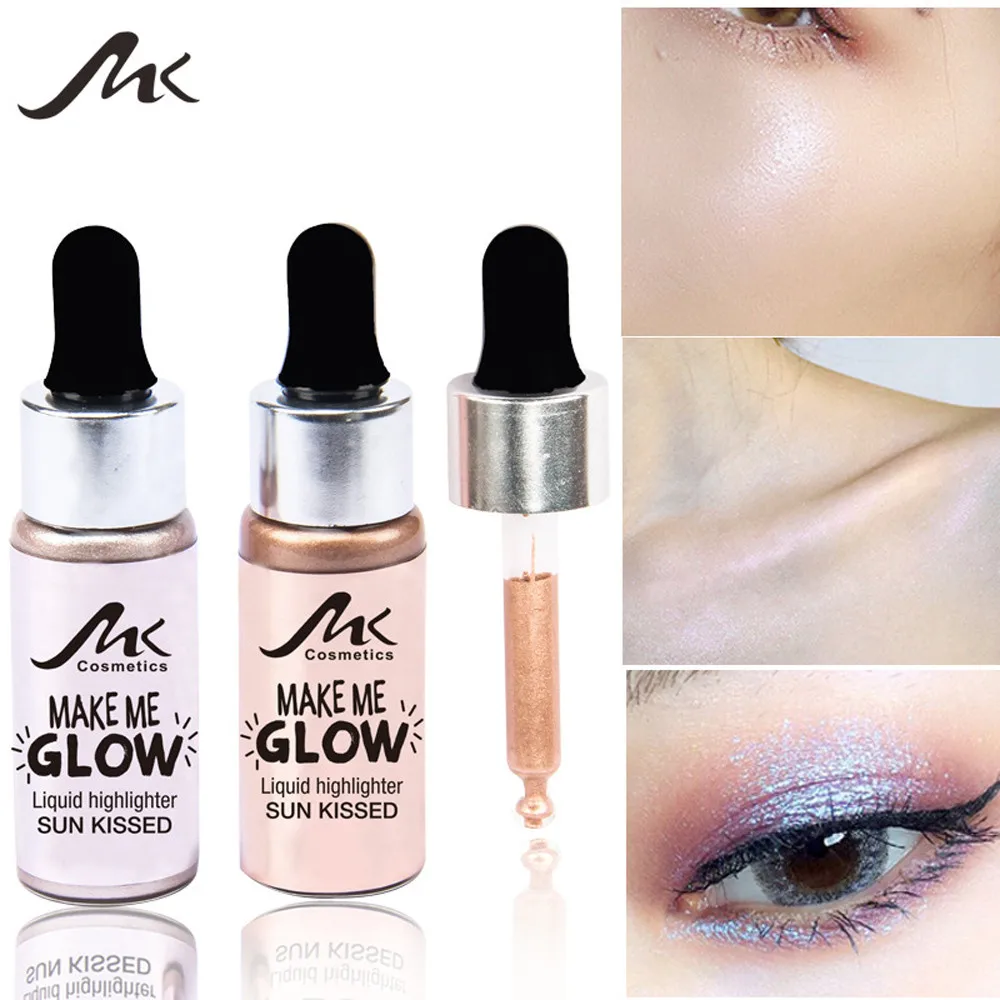 Kiss Beauty Matte Highlighter Illuminator Makeup Silver Gold Shimmer Light Liquid Highlighter ...