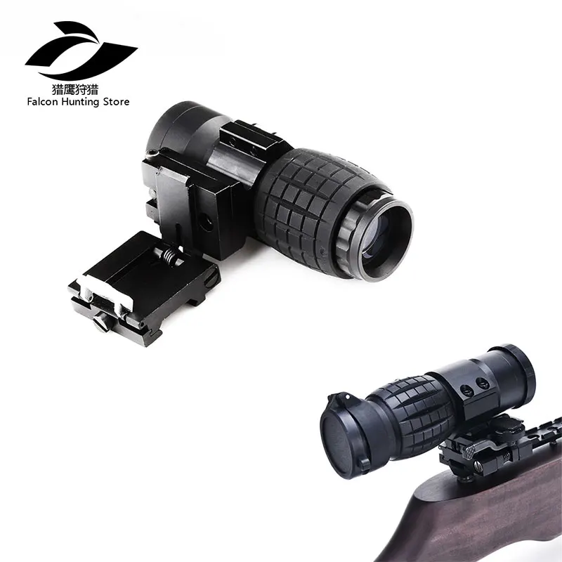 

Tactical Hunting 3X Magnifier Scope Sight with Flip To Side 20mm Rail Mount Scopes Airsoft Rifle Accessories