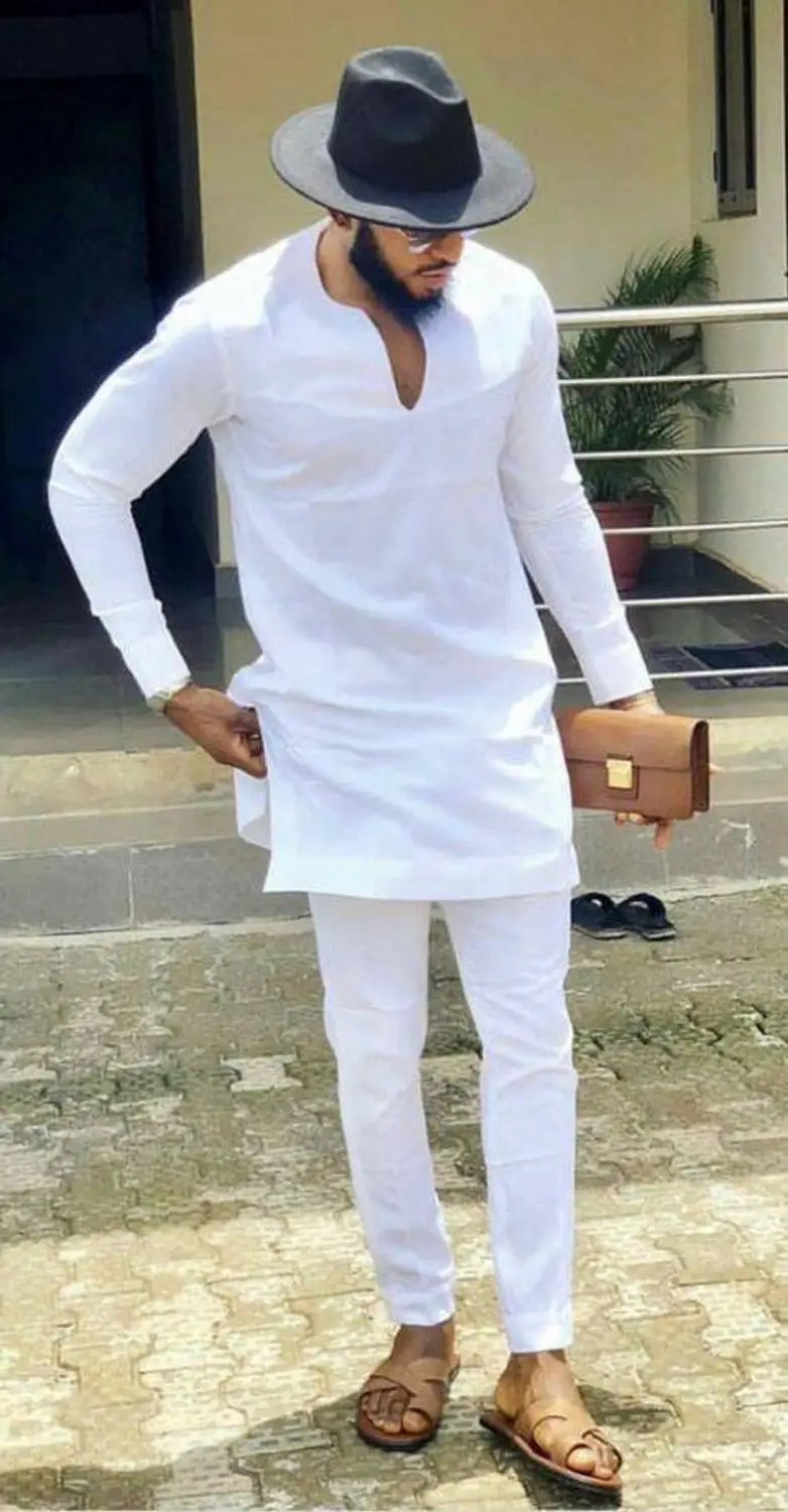 African clothes Man Shirts With Pants Fashion White Tops+Trousers Custom Made Men's Outfits African Pant Set For Party African clothes Man Shirts With Pants Fashion White Tops+Trousers Custom Made Men's Outfits African Pant Set For Party