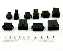 2.54mm Pitch 2Pin/3Pin/4Pin/5Pin JST SM Housing w Crimp Terminal Connector 100sets lot connectors sm sm 2pin pitch 2 54mm female and male housing terminals sm 2p sm 2r jst 2 54mm sm2 54