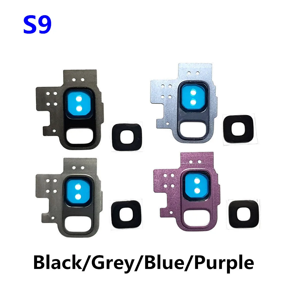 Задняя камера объектив стеклянное кольцо крышка с рамкой клей для Samsung Galaxy S9 SM