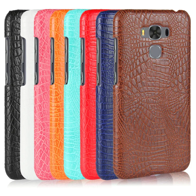 

For Asus Zenfone 3 Max ZC553KL 5.5" Case Crocodile Style Hard PC with PU Leather Back Cover Case for Asus Zenfone 3 Max ZC553KL