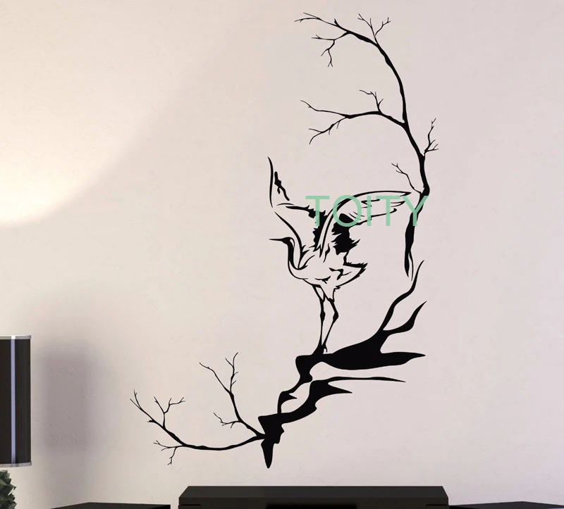 ビニールウォールステッカーヘロン 鳥の木の枝 ロフトスタイル インテリアデザイン 室内装飾 寝室 H86cm X W57cm Wall Stickers Aliexpress ビニールウォールステッカーヘロン 鳥の木の枝 ロフトスタイル インテリアデザイン 室内装飾 寝室 H86cm X W57cm Wall Stickers Aliexpress