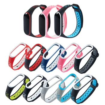 

2Colors Strap For Mi Band 3 Strap Smart Watch Silicone bracelet for Xiaomi Mi Band 3 4 Accessories Wristband miband3 Replacement