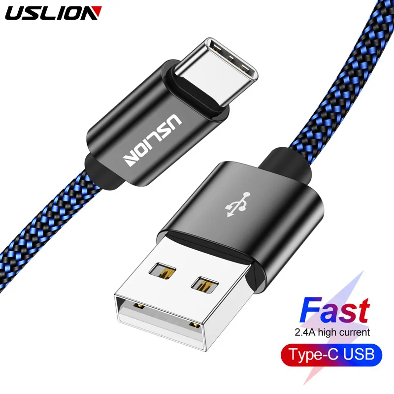 USLION Magnetic Micro USB Cable Fast Charging USB Type C