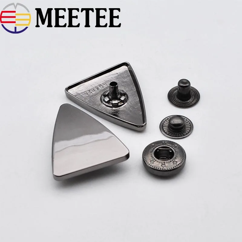 

10Set Fashion Metal Snap Buttons Down Coat Decorative Button Sewing Botones Outerwear Overcoat Fasteners Press Stud Buckle