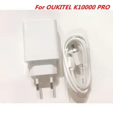 Для Oukitel K10000 Pro адаптер питания оригинальное зарядное устройство адаптер для Штепсель вилки стандарта ЕС+ USB кабель передачи данных для Oukitel K10000 Pro