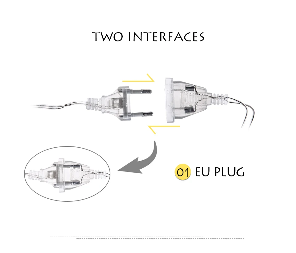 3M Romantic Fairy Lights Holiday Led Stars String Light 110V 220V Tail Plug Stars Garland Lights For Wedding Holiday Decoration