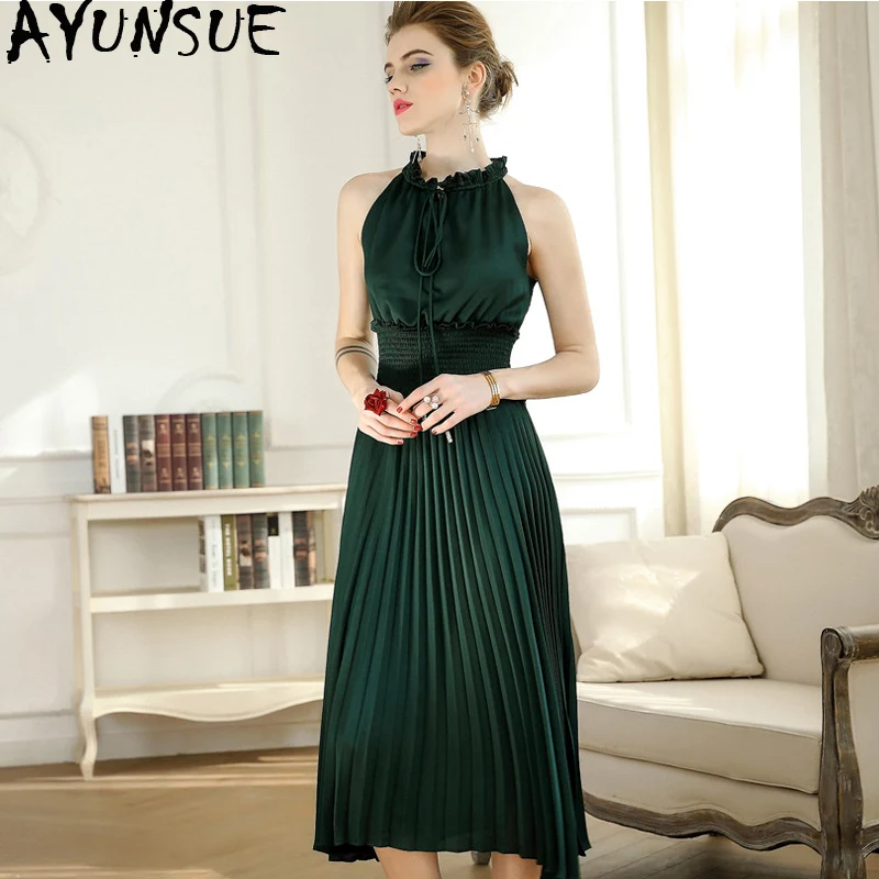 

Spring Summer Dress Women Clothes Silk Party Dress Sexy Bandage Dress Elegant Vintage 2019 Women's Dresses Vestidos ZT1986