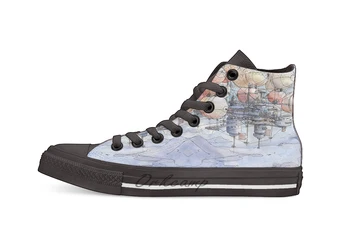 

La citta' mongolfiera Casual High Top Canvas shoes sneakers For Drop shipping