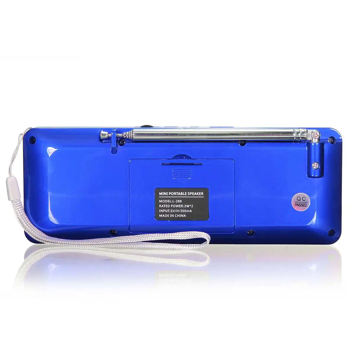 Высокое качество lcd FM радио мини портативный стерео динамик MP3 музыкальный плеер Micro TF карта USB звуковые колонки AUX DC 5 В