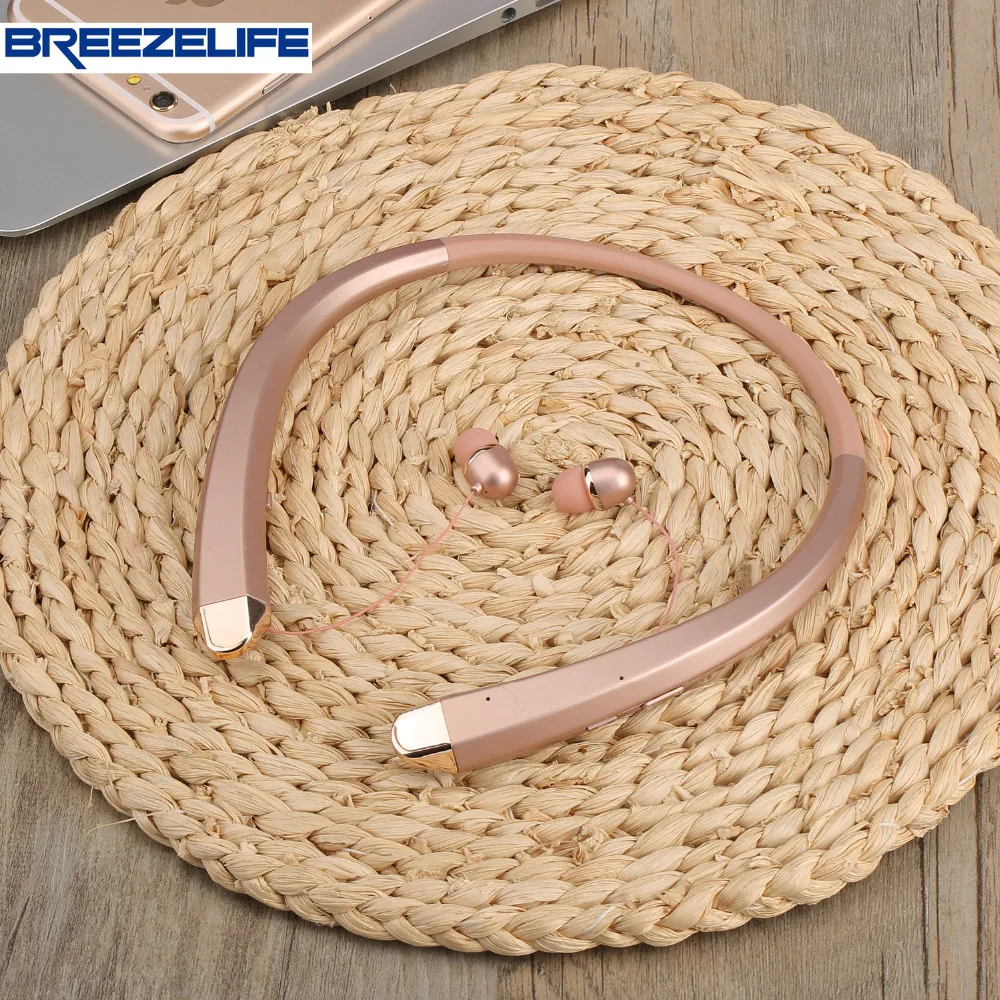 Breezelife наушники bluetooth гарнитуры микрофон Bluetooth Беспроводной вкладыши MP3 для Iphone