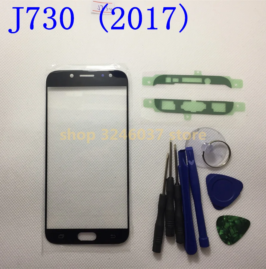 Сменное переднее Сенсорное ЖК стекло для Samsung Galaxy J7(2017) J7 pro j730 j730f J7pro + наклейка