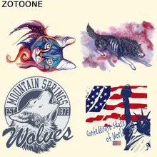 ZOTOONE череп с американским флагом патчи железа на теплопередачи патчи для детской одежды DIY полосы аппликация на футболку пользовательские наклейки E