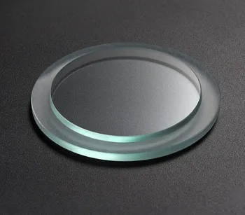 

Clear tempered glass discs for sample
