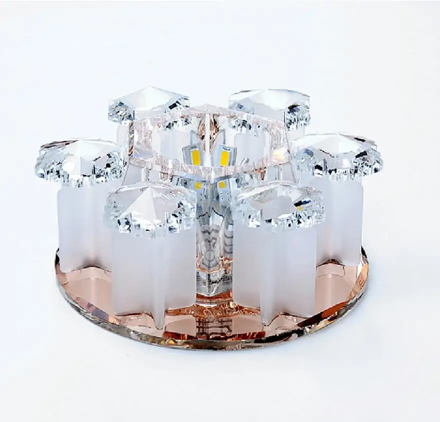 

Crystal LED Ceiling Light AC90-260V 3W 5W Modern Crystal Ceiling LED Light Aisle LED Ceiling Lighting for Living Room