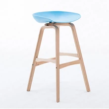 Европейский Креативный барный стул, современный минималистичный подъемный барный стол из цельного дерева, стул для дома, барный стул, модный высокий стул