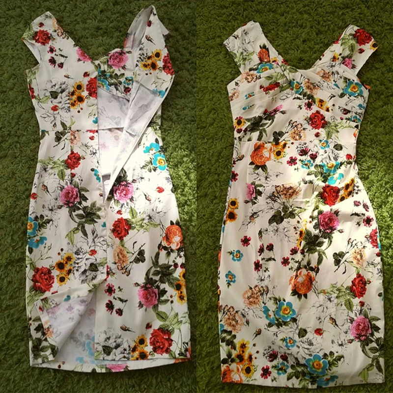 Sisjuly Flower Girl Dress Винтаж Bodycon Sexy Summer 2XL элегантное льняное платье женщины офисная вечеринка мода оболочка цветочные платья