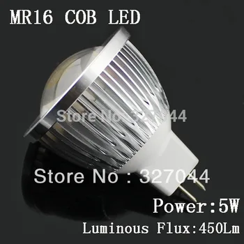 

High power AC/DC 12v led bulb light 5W COB LED Spotlight Warm White / White Lamp 30pcs/lot