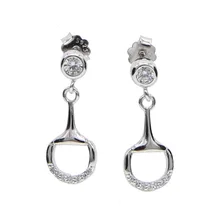 Новое поступление, трендовые Серьги, Модные женские ювелирные изделия, серьги-гвоздики в виде лошади, 925 серебро для знаменитых сережек